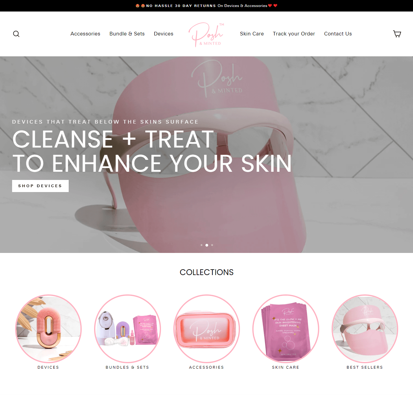 Posh&Minted - Skin Care Brand - RF Tecnologies